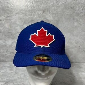 New Era  Blue Toronto Blue Jays Fitted Hat 7 1/2  Low Profile Vintage